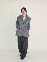 Winter Alpaca Formal Single Jacket (Wool Jacket) (Lining 2 Ounces)