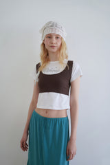 Aile frill skirt_teal