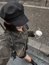 Lulu Banding Leather Shorts