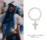 [KISS OF LIFE haneul wear] ✞ cross beads necklace ✞