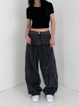 [MADE] Reversed Pocket Wide Denim Pants (W)