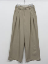 Launer Pocket Two-Tuck Wide Slacks