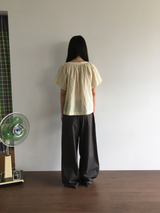 テッド ピンタック タブ パンツ (3color)