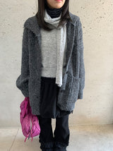Kelma Button Pocket Wool Knit Cardigan