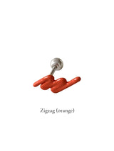 Rainbow doodle piercing (Orange)