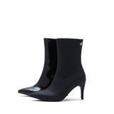 Slick Ankle Stiletto Heel(Matt Black)