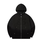 グラデーションシンボルパッチパーカー
