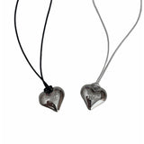 Signature Heart Leather Strap Necklace