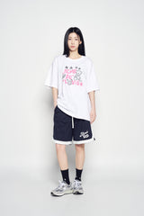 25SS UNIVERSE DRAWING SHORT SLEEVE T-SHIRT WHITE