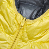  1/2 REVERSIBLE TWO COLOR LIGHT DOWN JACKET (GRAY/YELLOW)