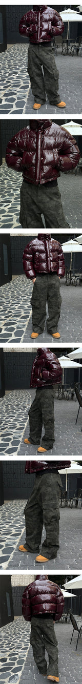 [F/W] ボリュームクロップグロッシーパッディング(3color)