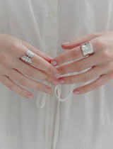 26SS★ [Premium Plating] H Edition AB(W) Shell Wave Ring