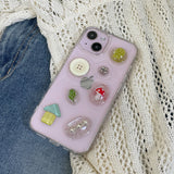 [MADE] Summer vacation button mushroom fruit resin cell phone case