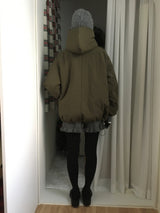 リブフリルニットショートパンツ(2color)