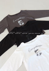 チャンスアンバランシードオフショルダールーズフィットTシャツ