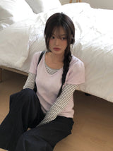 Birken Stripe Square Slim T-Shirt