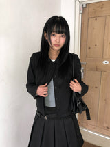 DL Round Collar Tweed Jacket
