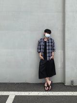 コーデュロイピンタックバミューダパンツ(black)