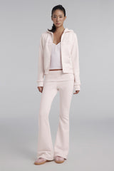 Sheer Romance Folded Pants, Pink