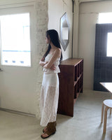 Rose long skirt