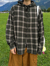 Authentic Hoodie Check Shirt 2C