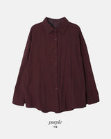#ベーシックレーヨンルーズフィットシャツ (4color)