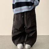 Lead Knee Pin Tuck Hem String Wide Pants