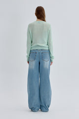 Petal Knit Cardigan [Mint]