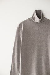Basic turtle neck T-shirts (Mocha)