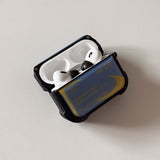 Dusty, Nostalgic Vibes AirPods Case Epoxy Bumper (PowderBlue/Goldenrod)