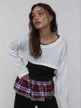Check Tie Belt_Red