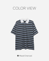 Pwi Stripe Collar T-shirt