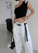 Kleve Pintuck Straight Wide Pants