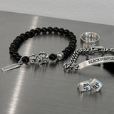 [Silver925] Money Keeper Onyx Bracelet