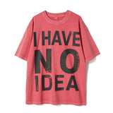 Untitled No Idea Pigment Wash Short Sleeve Hot Pink