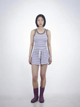 COZY SWEAT SHORTS (PURPLE)