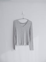 シアーVネックT (4c)