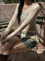 [S/S] Punching knit one piece