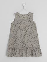Haril Leaf Shirring Layered Sleeveless Blouse Midi One Piece
