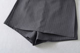 Serilda Pinstripe Belted Skort