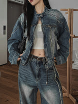 Lundy Dekki Biker Denim Jacket