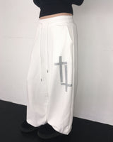 Cross stud jogger pants