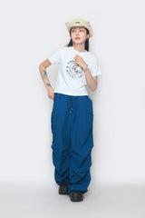 Shirring Parasuit Nylon Pants