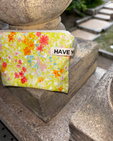 Garden flat pouch - green , M size