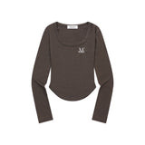 MARIEL SQUARE NECK CROP T (6Color)