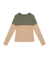 Vintage Owl Graphic Raglan T-shirt _ BEIGE