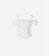 ROSÉ 2 Off-Shoulder Pintuck Lace Blouse