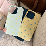 パステル トーン ドット パターン ジェリー iPhone ケース