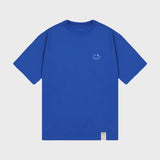 [UNISEX] Small Line Drawing Smile Short Sleeve T-Shirt