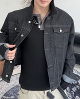 LPバックスラッシュデニムジャケット